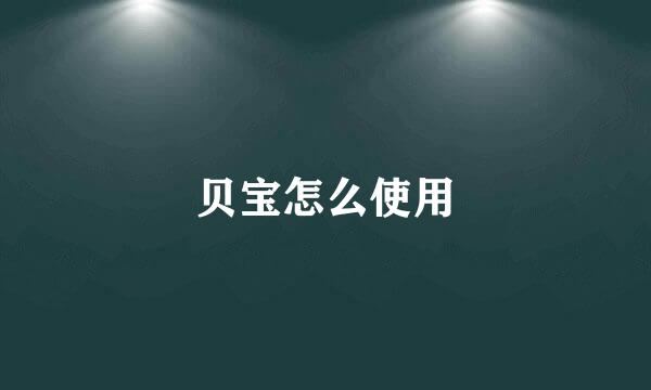 贝宝怎么使用