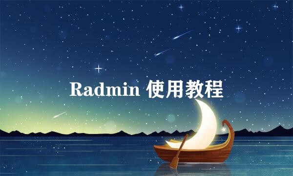 Radmin 使用教程