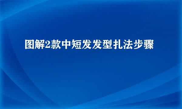 图解2款中短发发型扎法步骤