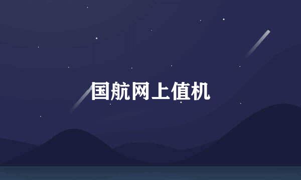 国航网上值机