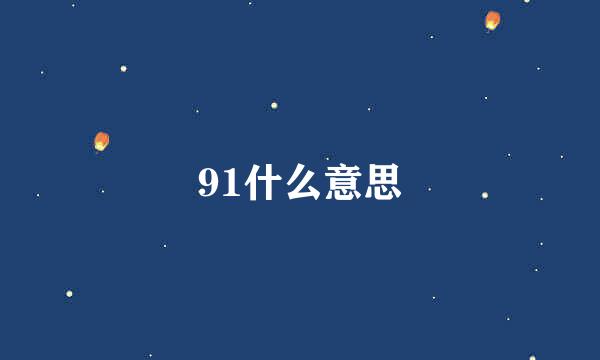 91什么意思