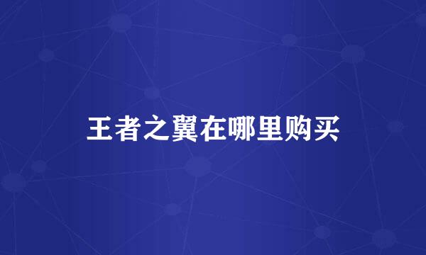 王者之翼在哪里购买