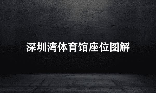 深圳湾体育馆座位图解