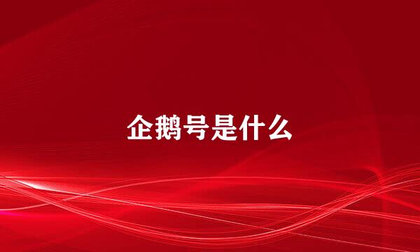 企鹅号是什么