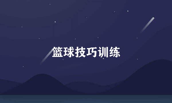篮球技巧训练