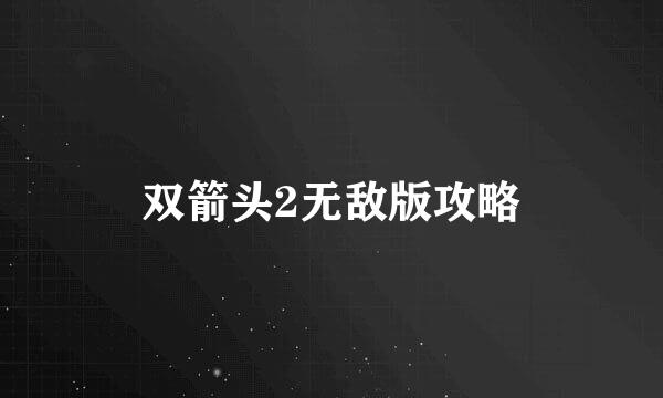 双箭头2无敌版攻略