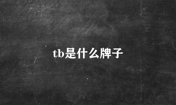 tb是什么牌子