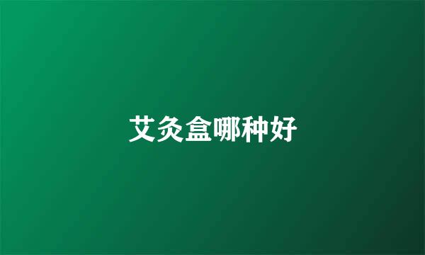 艾灸盒哪种好