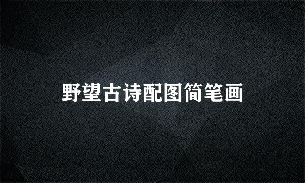 野望古诗配图简笔画
