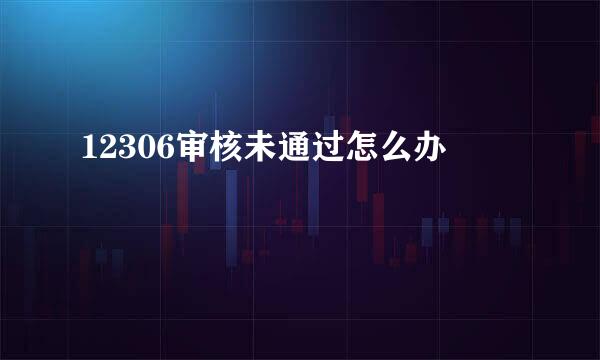 12306审核未通过怎么办