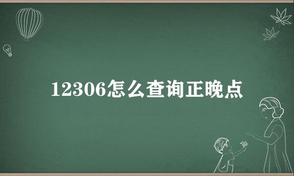 12306怎么查询正晚点