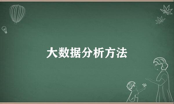 大数据分析方法