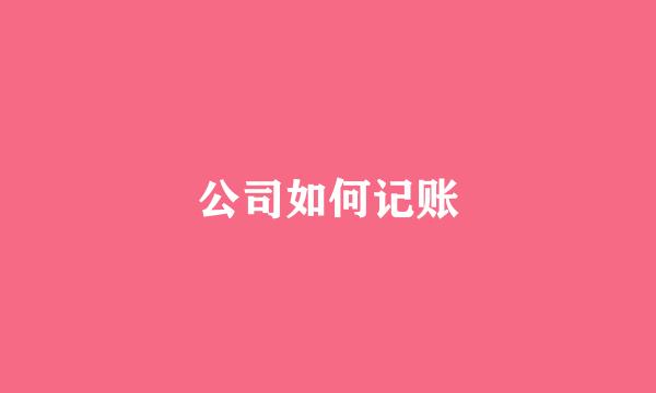 公司如何记账