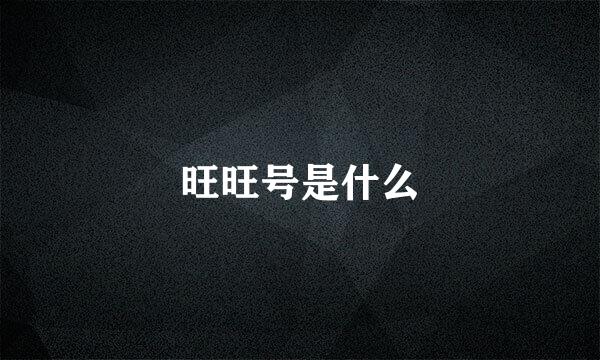 旺旺号是什么