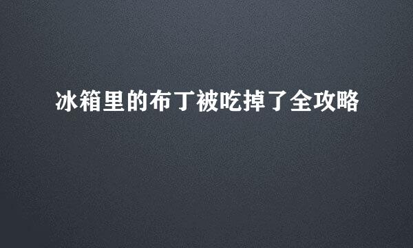 冰箱里的布丁被吃掉了全攻略