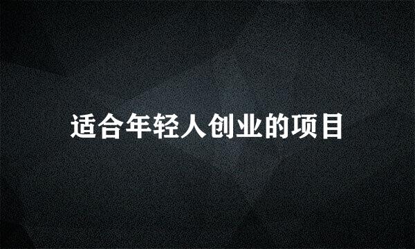 适合年轻人创业的项目