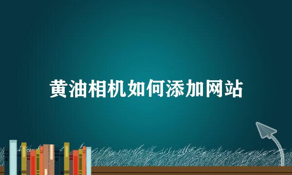 黄油相机如何添加网站