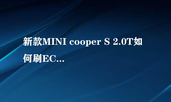 新款MINI cooper S 2.0T如何刷ECU/ECU动力升级