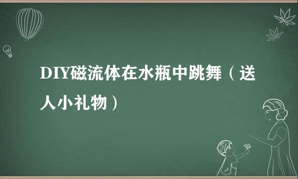 DIY磁流体在水瓶中跳舞（送人小礼物）