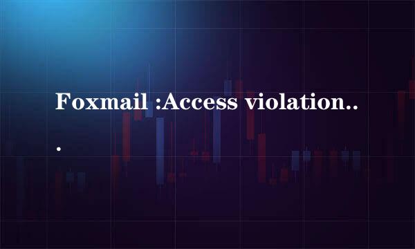 Foxmail :Access violation at address 怎么办