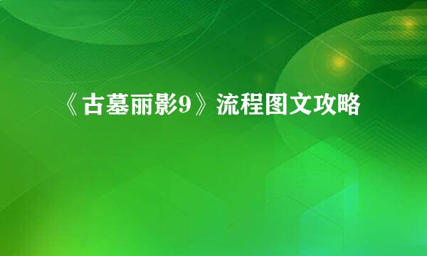 《古墓丽影9》流程图文攻略