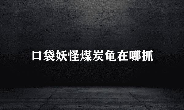 口袋妖怪煤炭龟在哪抓