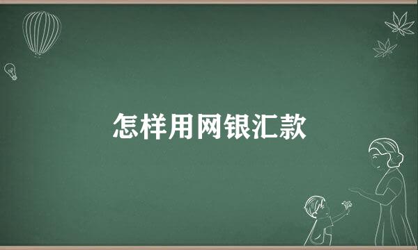怎样用网银汇款