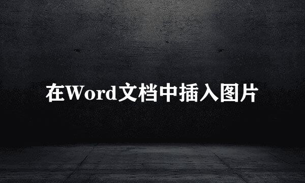 在Word文档中插入图片