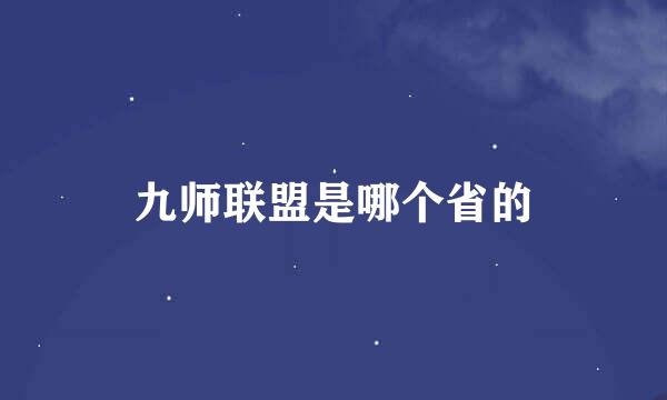 九师联盟是哪个省的