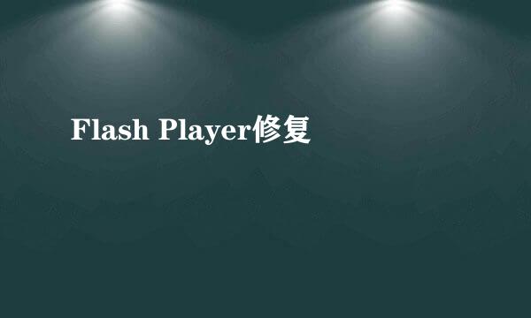 Flash Player修复
