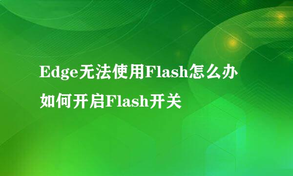Edge无法使用Flash怎么办 如何开启Flash开关