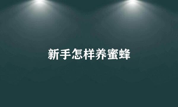 新手怎样养蜜蜂