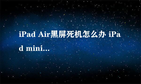iPad Air黑屏死机怎么办 iPad mini突然黑屏死机