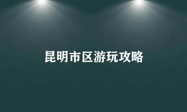 昆明市区游玩攻略