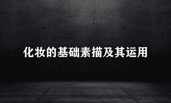 化妆的基础素描及其运用