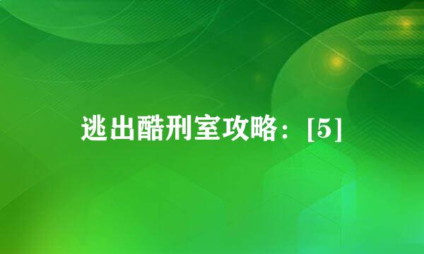 逃出酷刑室攻略：[5]