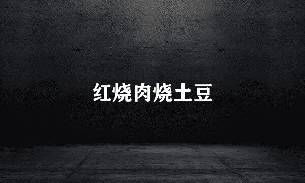 红烧肉烧土豆