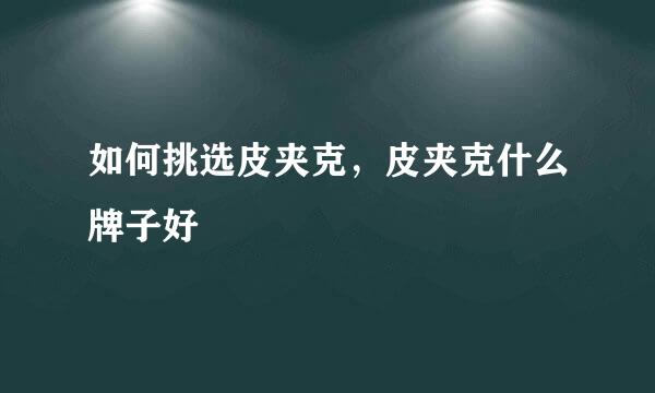 如何挑选皮夹克，皮夹克什么牌子好