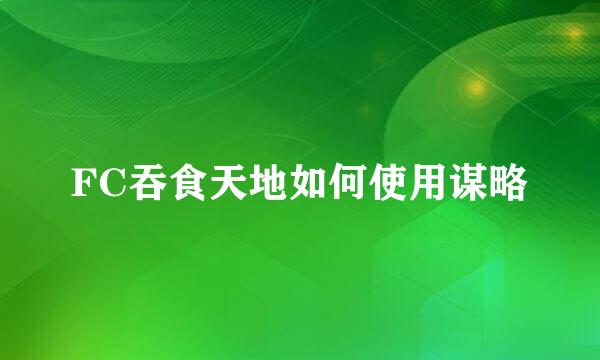 FC吞食天地如何使用谋略