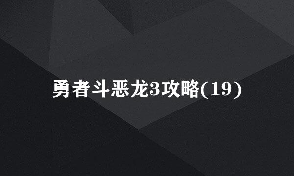 勇者斗恶龙3攻略(19)